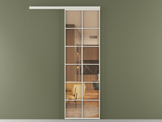 Перегородка Formato вдоль стены 1 створка