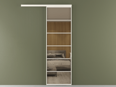 Перегородка Формато вдоль стены 1 створка