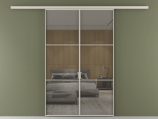 Перегородка Formato вдоль стены 2 створки