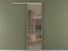 Перегородка Формато вдоль стены 1 створка