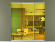 Перегородка Формато внутри проёма 3 створки