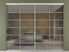 Перегородка Formato внутри проёма 4 створки