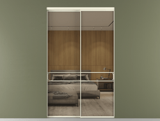 Перегородка Формато внутри проёма 2 створки