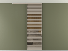 Перегородка Формато вдоль стены на потолок 1 створка