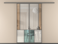 Перегородка Мозаик вдоль стены 2 створки