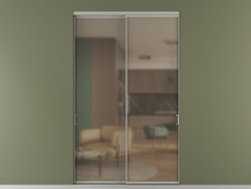 Перегородка Формато внутри проёма 2 створки