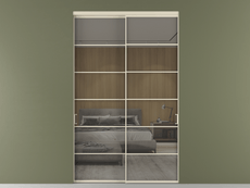 Перегородка Formato внутри проёма 2 створки