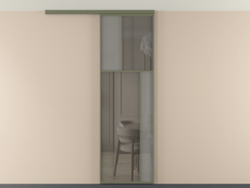 Перегородка Мозаик вдоль стены на потолок 1 створка