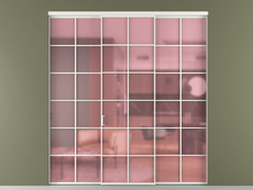 Перегородка Формато внутри проёма 3 створки