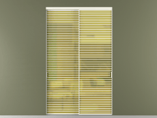 Перегородка Formato внутри проёма 2 створки