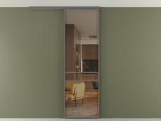 Перегородка Формато вдоль стены на потолок 1 створка