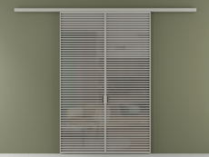 Перегородка Формато вдоль стены 2 створки