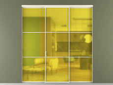 Перегородка Формато внутри проёма 3 створки