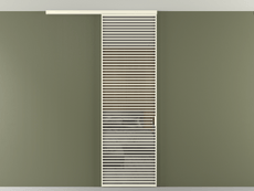 Перегородка Формато вдоль стены на потолок 1 створка