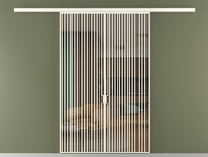 Перегородка Формато вдоль стены 2 створки