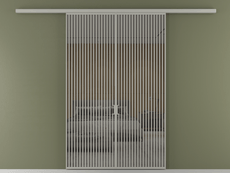 Перегородка Формато вдоль стены 2 створки