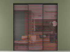 Перегородка Формато внутри проёма 3 створки