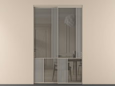 Перегородка Мозаик внутри проёма 2 створки