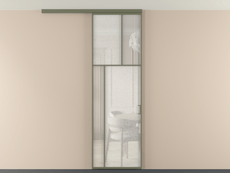 Перегородка Мозаик вдоль стены на потолок 1 створка