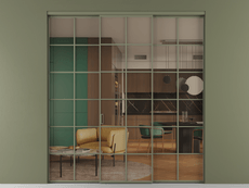 Перегородка Формато внутри проёма 3 створки