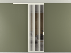 Перегородка Formato вдоль стены на потолок 1 створка