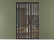 Перегородка Формато внутри проёма 2 створки