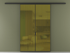 Перегородка Formato вдоль стены 2 створки