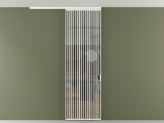 Перегородка Формато вдоль стены на потолок 1 створка