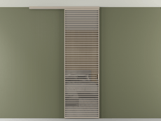 Перегородка Формато вдоль стены на потолок 1 створка