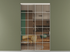 Перегородка Формато внутри проёма 2 створки