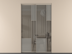 Перегородка Мозаик внутри проёма 2 створки