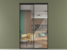 Перегородка Формато внутри проёма 2 створки