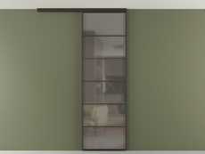 Перегородка Формато вдоль стены на потолок 1 створка