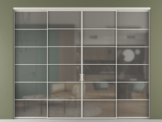 Перегородка Формато внутри проёма 4 створки