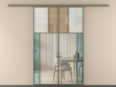 Перегородка Mosaic вдоль стены 2 створки