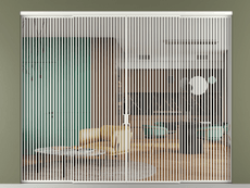 Перегородка Формато внутри проёма 4 створки