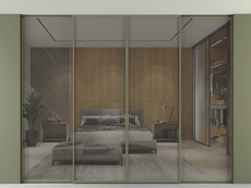 Перегородка Формато внутри проёма скрытое крепление в потолок 4 створки