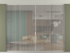 Перегородка Formato внутри проёма скрытое крепление в потолок 4 створки