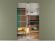Перегородка Формато скрытый пенал 2 створки
