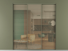 Перегородка Formato внутри проёма 3 створки