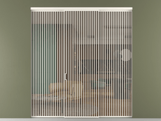 Перегородка Формато внутри проёма 3 створки