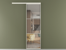 Перегородка Формато вдоль стены 1 створка