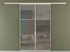 Перегородка Формато вдоль стены 2 створки