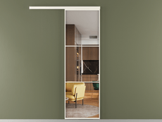 Перегородка Формато вдоль стены 1 створка