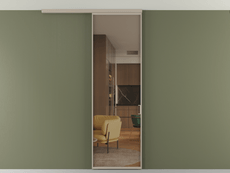 Перегородка Формато вдоль стены на потолок 1 створка