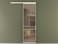 Перегородка Формато вдоль стены 1 створка