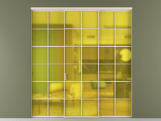 Перегородка Формато внутри проёма 3 створки