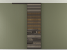 Перегородка Формато вдоль стены на потолок 1 створка