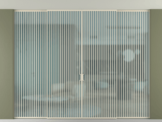 Перегородка Formato внутри проёма скрытое крепление в потолок 4 створки