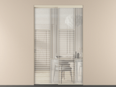 Перегородка Мозаик внутри проёма 2 створки